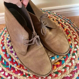 Clarks originals  brown leather boots